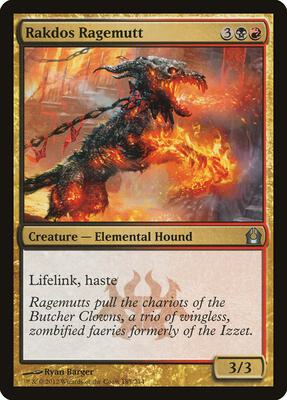 Rakdos Ragemutt card from Return to Ravnica