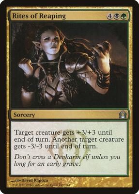 Rites of Reaping card from Return to Ravnica