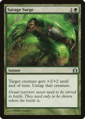 Savage Surge card from Return to Ravnica