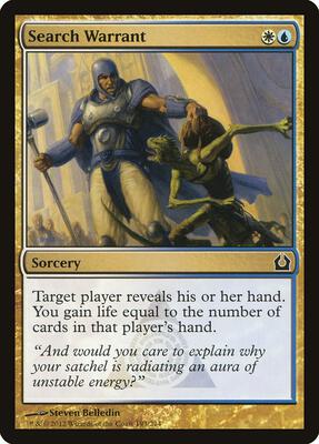 Search Warrant card from Return to Ravnica