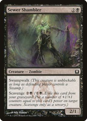 Sewer Shambler card from Return to Ravnica