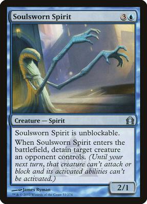Soulsworn Spirit card from Return to Ravnica