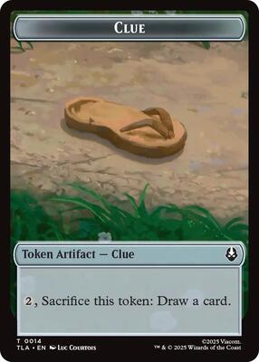 Clue (0014) // Copy (0002) Double-Sided Token card from Avatar: The Last Airbender