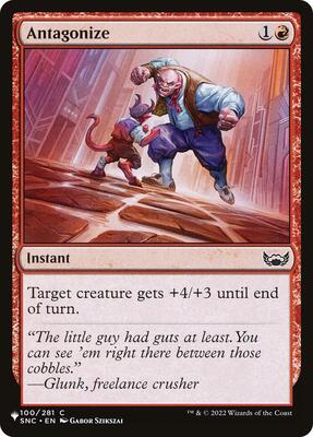 Antagonize card from The List Reprints