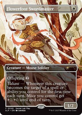 Flowerfoot Swordmaster card from Secret Lair Showdown