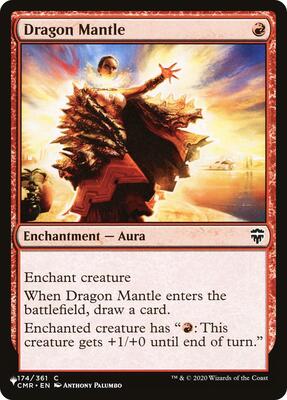 Dragon Mantle card from The List Reprints