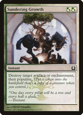 Sundering Growth card from Return to Ravnica