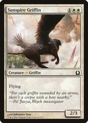 Sunspire Griffin card from Return to Ravnica