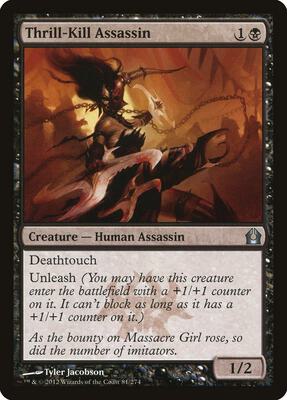 Thrill-Kill Assassin card from Return to Ravnica