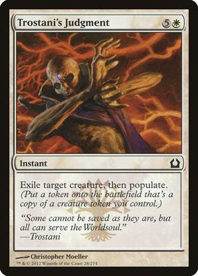 Trostani's Judgment card from Return to Ravnica