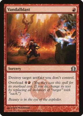 Vandalblast card from Return to Ravnica
