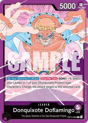 Donquixote Doflamingo - OP14-060 card from The Azure Sea's Seven