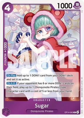 Sugar card from The Azure Sea's Seven