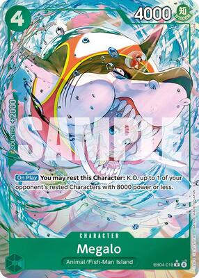 Megalo (Alternate Art) card from The Azure Sea's Seven