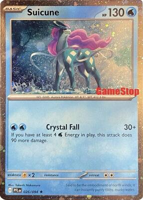Suicune (Cosmos Holo) (Gamestop Exclusive) card from Miscellaneous Cards & Products