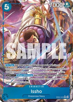 Issho - EB04-022 (Alternate Art) card from The Azure Sea's Seven