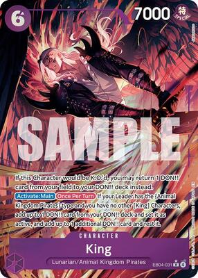 King (Alternate Art) card from The Azure Sea's Seven