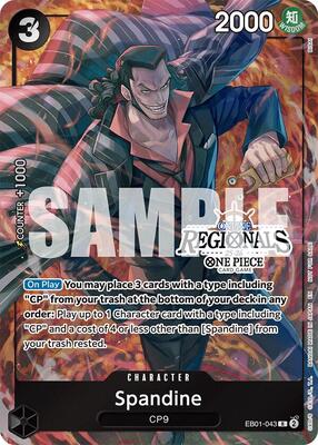 Spandine (Online Regional Participation Pack 2025 Vol.1) card from One Piece Promotion Cards