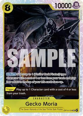 Gecko Moria - OP14-104 card from The Azure Sea's Seven