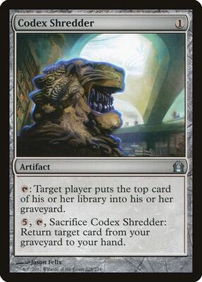 Codex Shredder card from Return to Ravnica