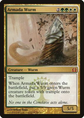 Armada Wurm card from Return to Ravnica
