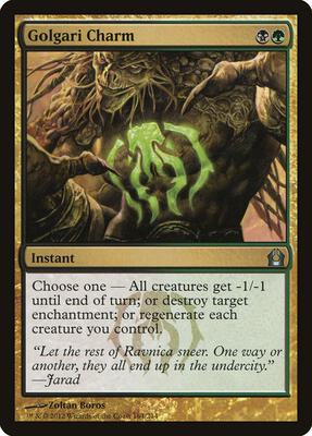Golgari Charm card from Return to Ravnica