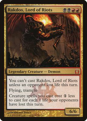 Rakdos, Lord of Riots card from Return to Ravnica