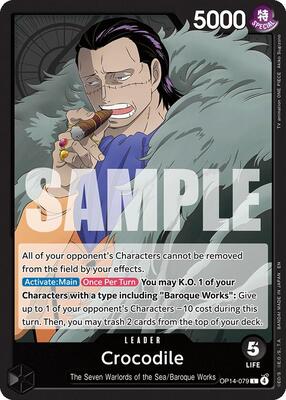 Crocodile - OP14-079 card from The Azure Sea's Seven