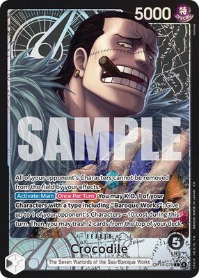 Crocodile - OP14-079 (Alternate Art) card from The Azure Sea's Seven
