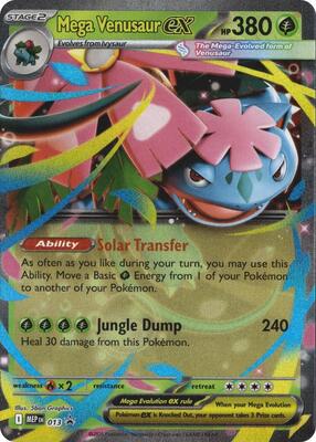 Mega Venusaur ex - 013 card from ME: Mega Evolution Promo