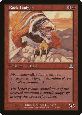 Rock Badger card from Mercadian Masques