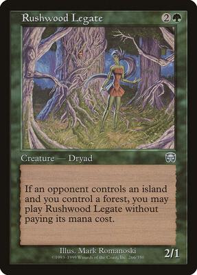 Rushwood Legate card from Mercadian Masques