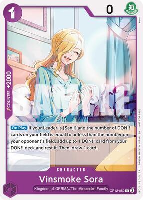 Vinsmoke Sora (Tournament Pack 2026 Vol. 1) card from One Piece Promotion Cards