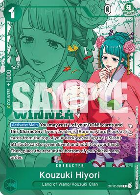 Kouzuki Hiyori (Winner Pack 2026 Vol. 1) card from One Piece Promotion Cards