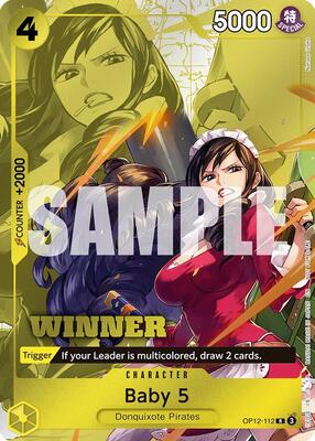 Baby 5 (Winner Pack 2026 Vol. 1) card from One Piece Promotion Cards