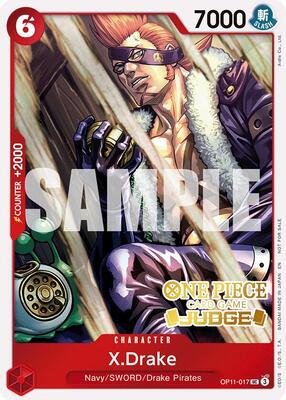 X.Drake (Judge Pack Vol. 7) card from One Piece Promotion Cards