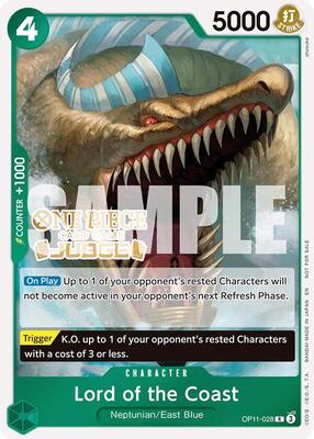Lord of the Coast (Judge Pack Vol. 7) card from One Piece Promotion Cards