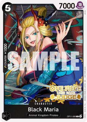 Black Maria (Judge Pack Vol. 7) card from One Piece Promotion Cards