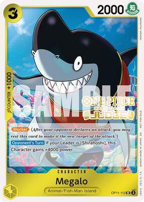 Megalo (Judge Pack Vol. 7) card from One Piece Promotion Cards
