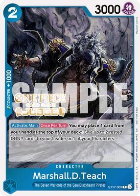 Marshall.D.Teach (Judge Pack Vol. 7) card from One Piece Promotion Cards