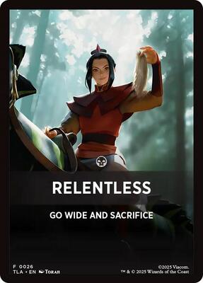 Relentless Theme Card card from Avatar: The Last Airbender