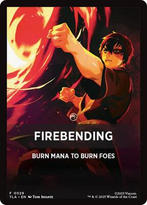 Firebending Theme Card (0029) card from Avatar: The Last Airbender