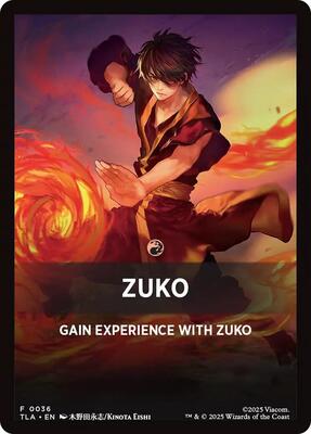 Zuko Theme Card card from Avatar: The Last Airbender