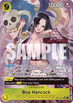 Boa Hancock - OP14-112 (Alternate Art) card from The Azure Sea's Seven