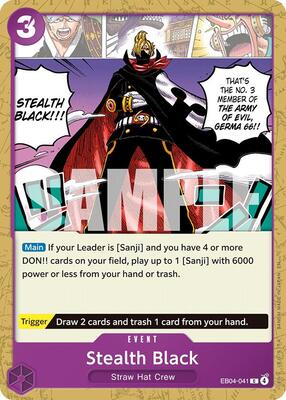 Stealth Black card from The Azure Sea's Seven