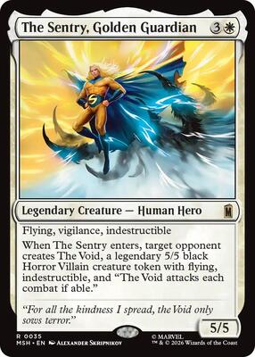 The Sentry, Golden Guardian card from Marvel Super Heroes