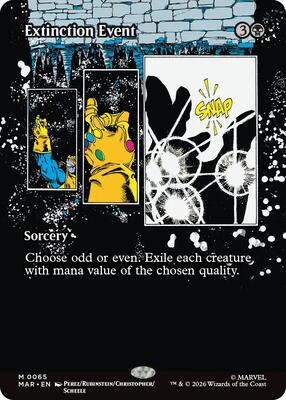 Extinction Event (Borderless) card from Marvel Universe Eternal-Legal