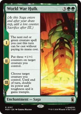 World War Hulk card from Marvel Super Heroes