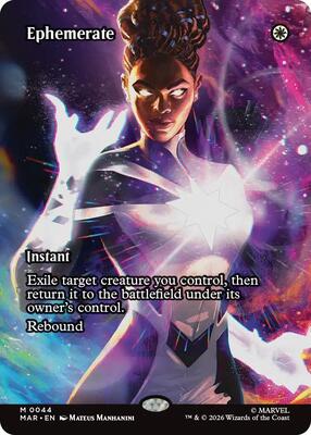 Ephemerate (Borderless) card from Marvel Universe Eternal-Legal