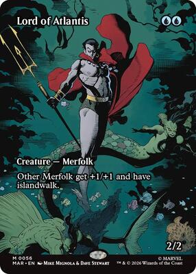 Lord of Atlantis (Borderless) card from Marvel Universe Eternal-Legal